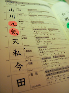 Japanese study books: Kanji