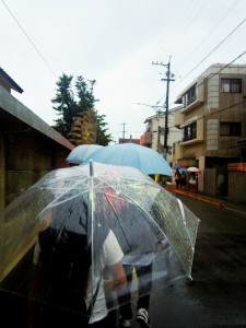 The rainy Hojoya Festival 